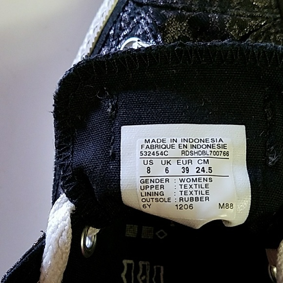 CONVERSE ALL STAR BLACK LEOPARD SPOTS - Picture 8 of 8